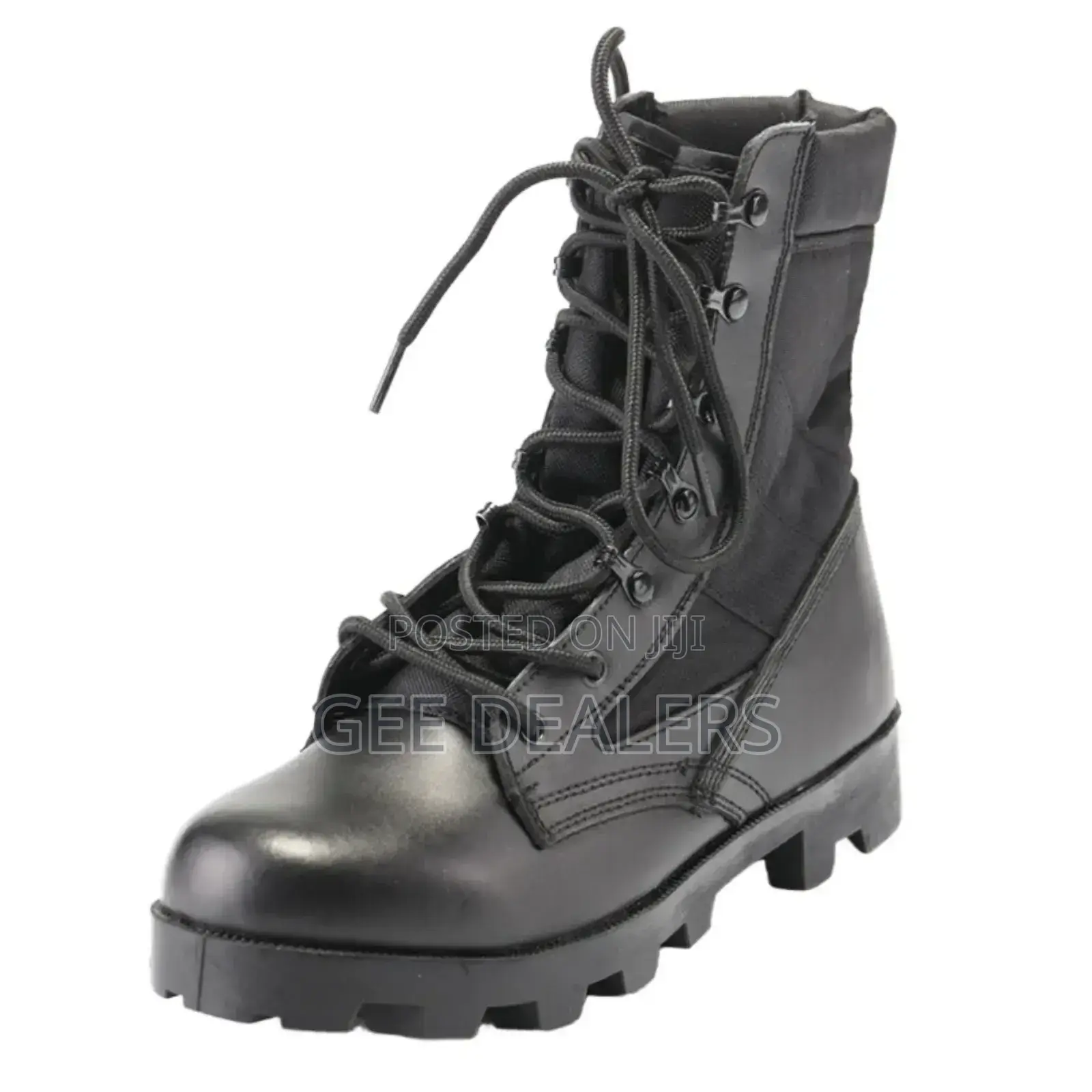 Black Military Boots,Size 40-45