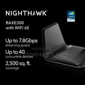 Netgear Nighthawk Tri-Band Wifi 6e Router (Raxe300) Axe7800 7.8gbps
