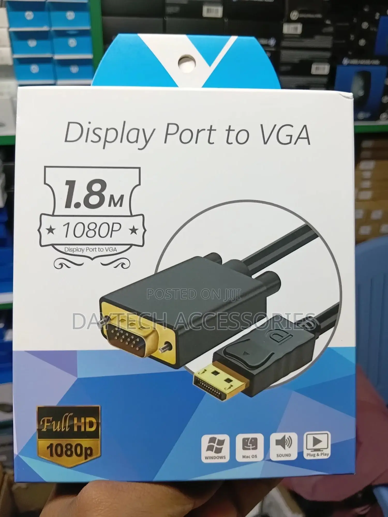 1.8m Display Port Dp to Vga Cable