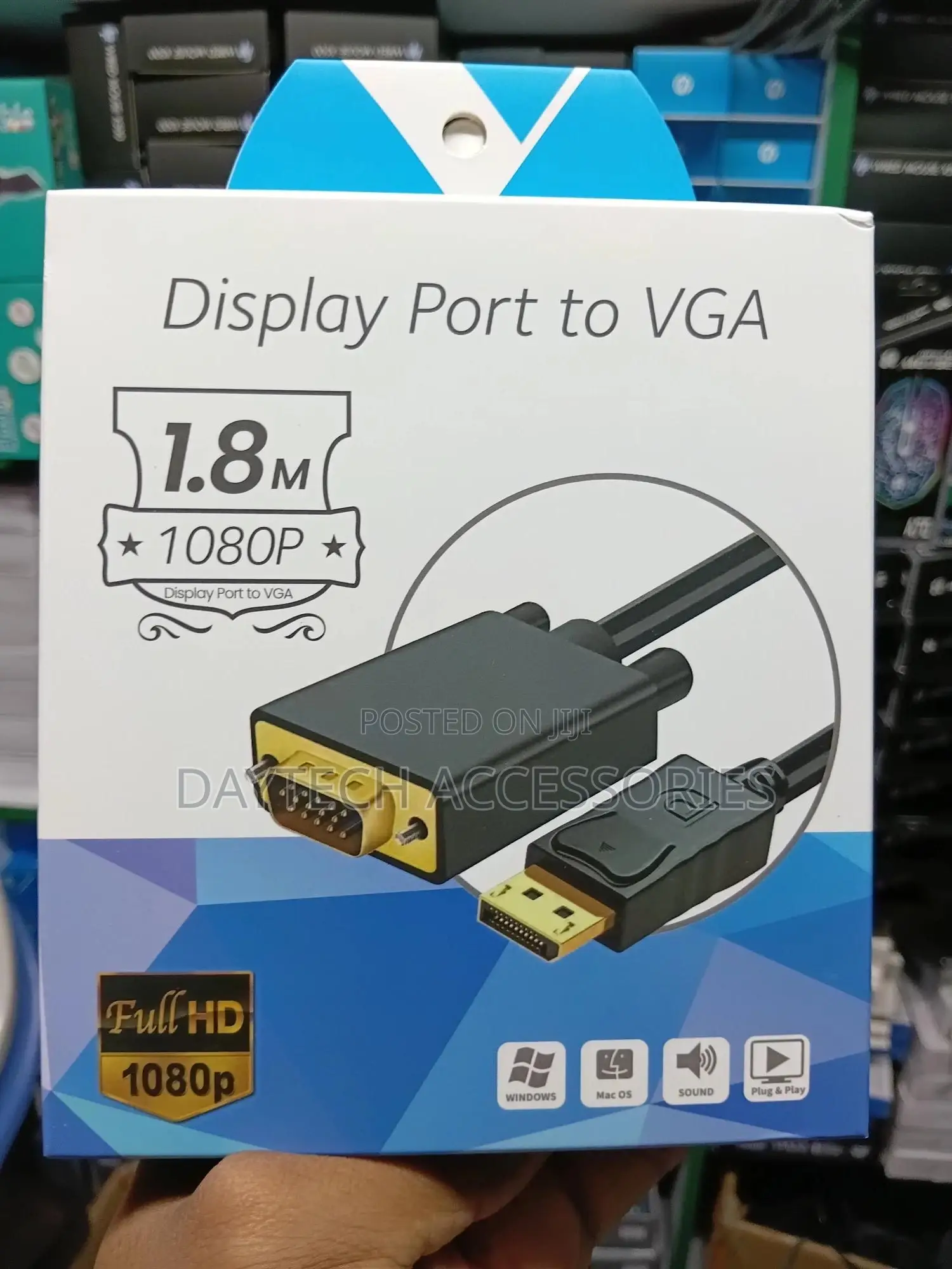 1.8m Display Port Dp to Vga Cable