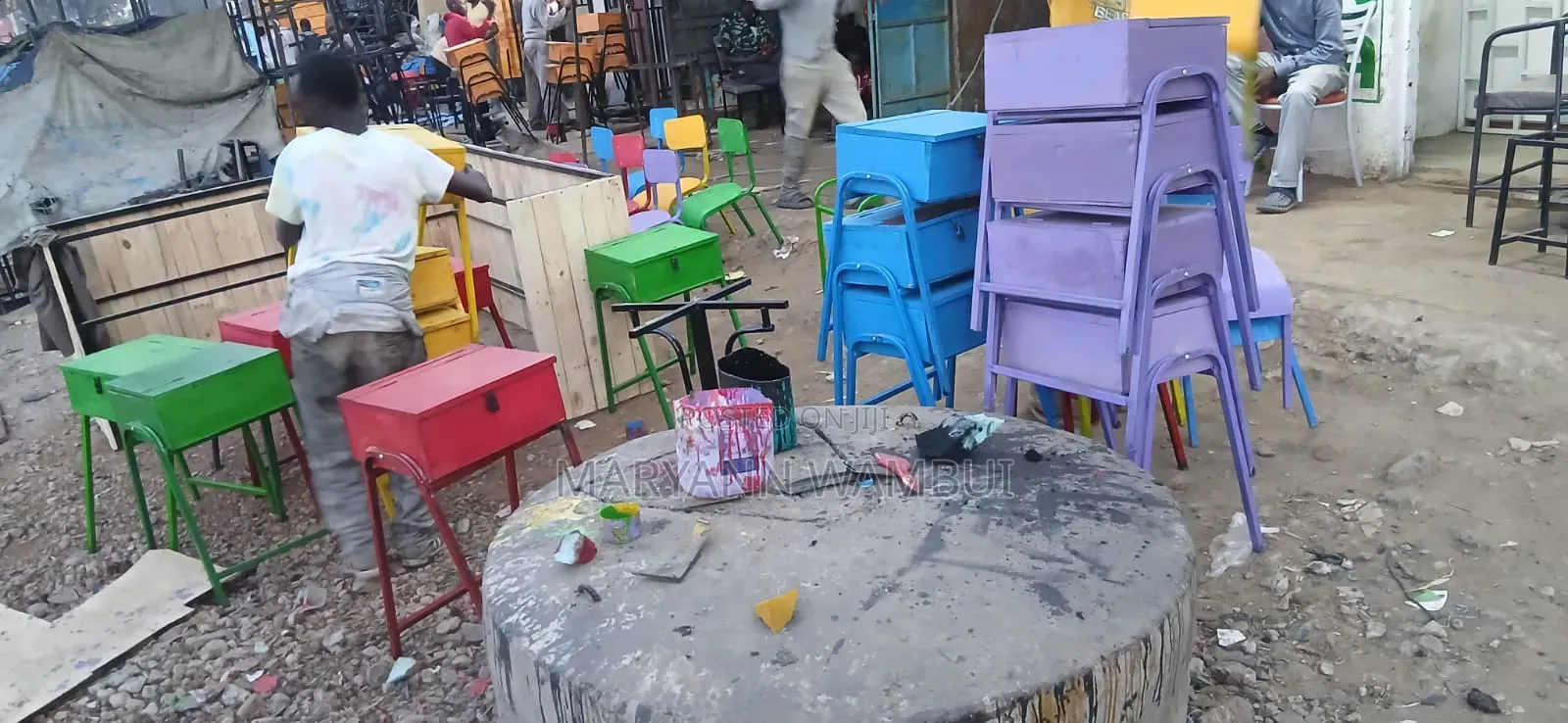 Juakali Kindergarten Lockers and Chairs