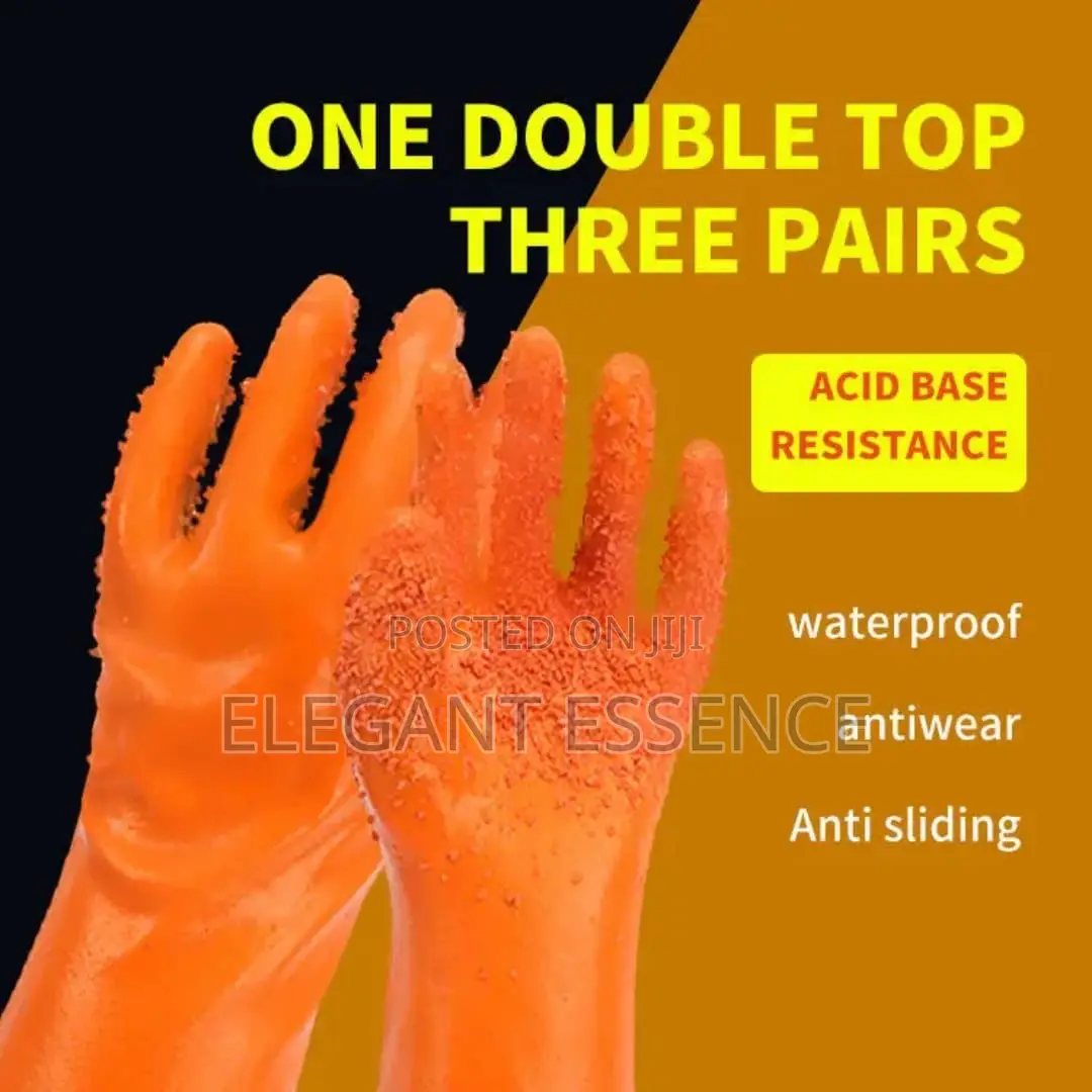 A Pair Of Hard Silicone Latex Studded Gloves