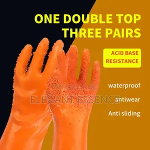A Pair Of Hard Silicone Latex Studded Gloves