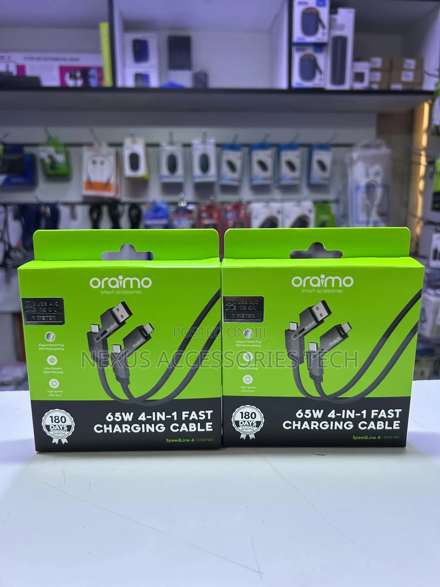 Oraimo 65w 4 in 1 Fast Charging Cable Speedline 4
