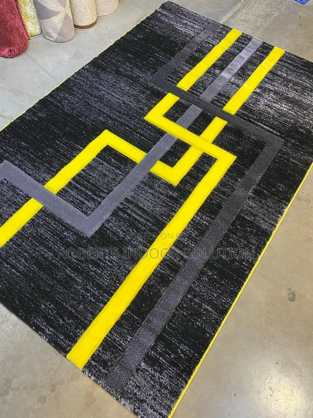 Paris Abstract Geometric Rug