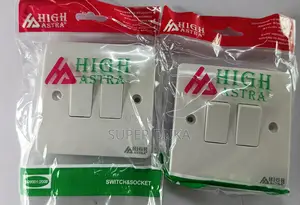 High Astra 2 Gang 2 Way Light Switch - Durable Wall Mounting Switch
