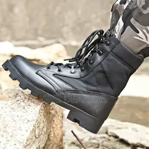 Black Military Boots,Size 40-45