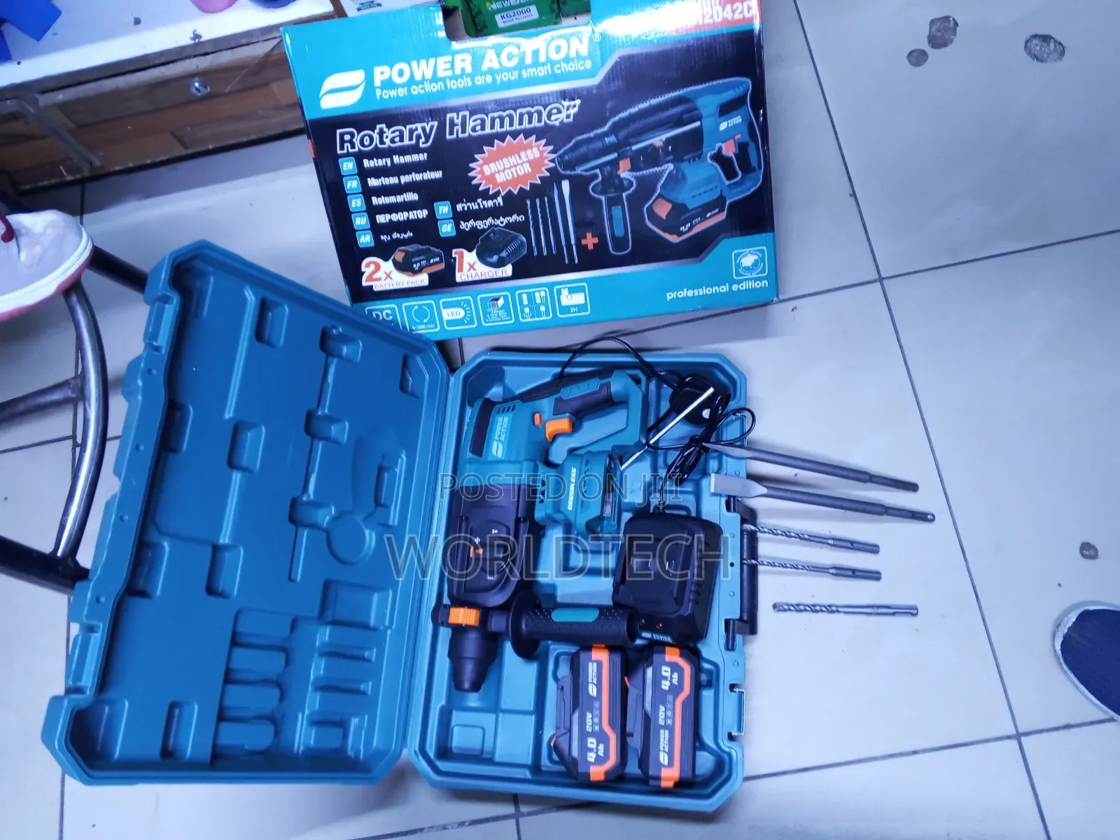 Cordless Rotary Hummer/20v Power Action Rechargeable Rotary Hummer