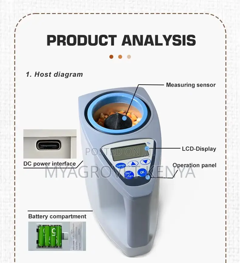 Commercial Grain Moisture / Tests 35 Types of Grains