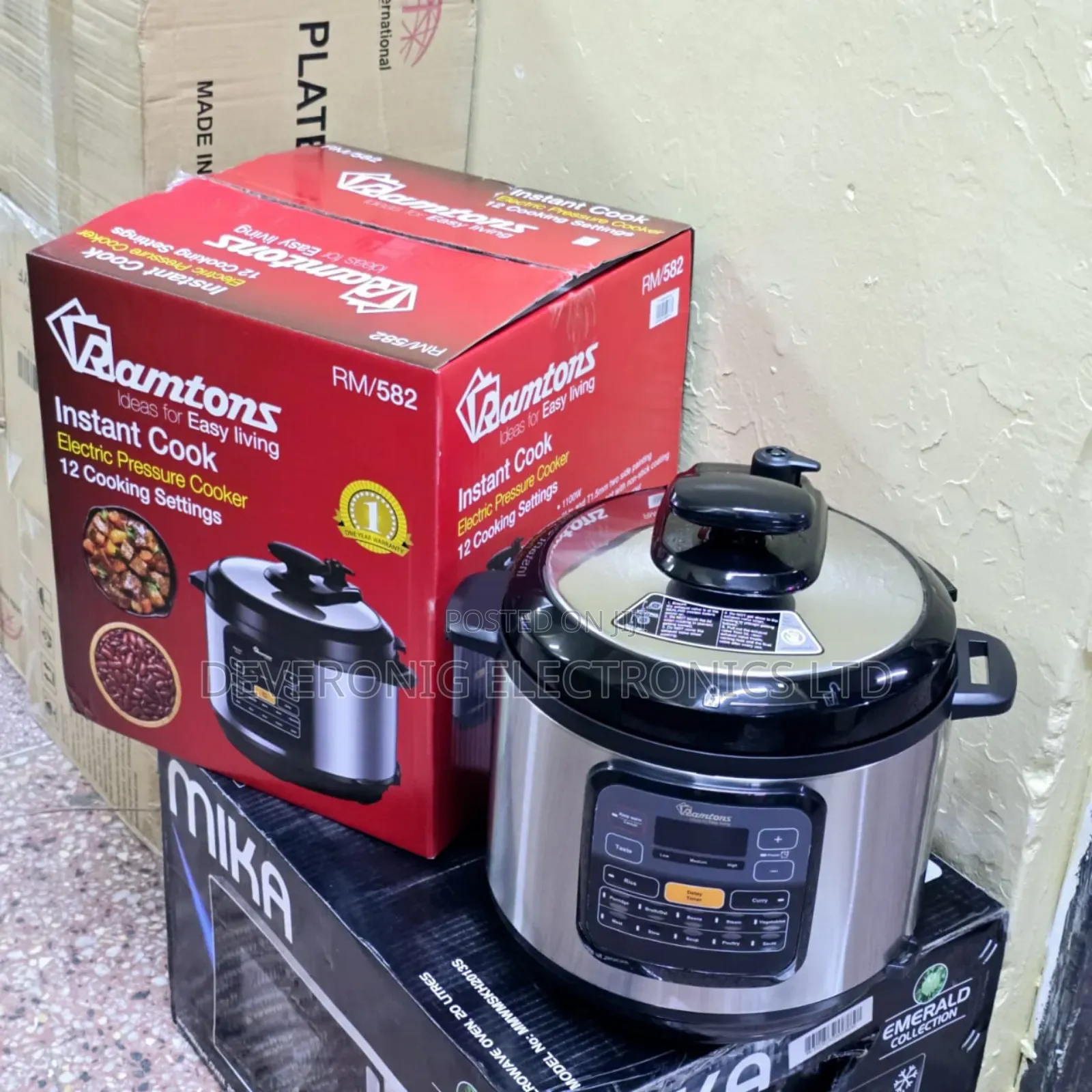 Ramtons Electric Pressure Cooker 6litres