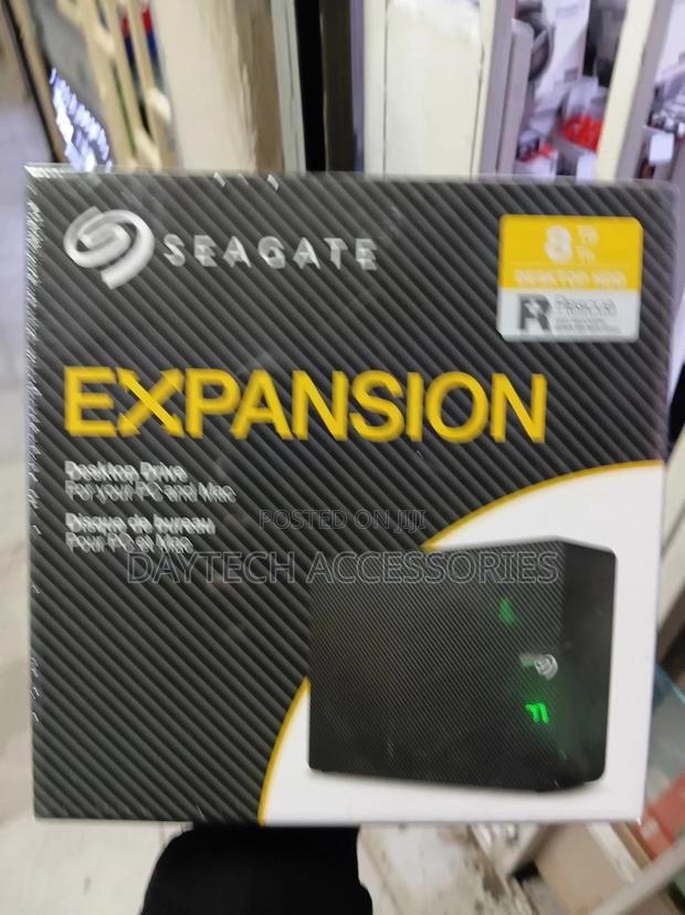 8tb Seagate Expansion External Hard Drive - Black - thumbnail 2