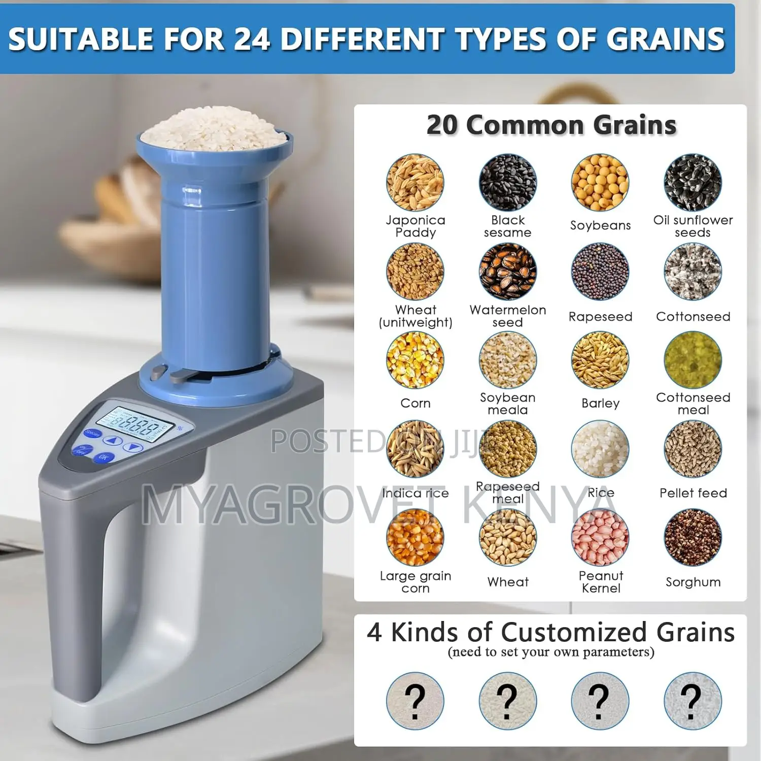 Commercial Grain Moisture / Tests 35 Types of Grains