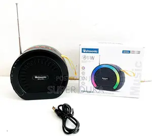Etosonic Sd-L101 Portable Bluetooth Speaker - RGB Light, Fm Radio, Usb