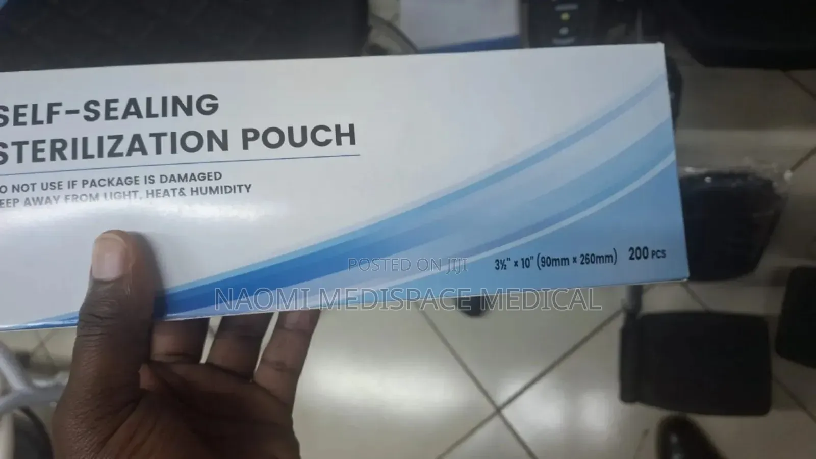 Sterilising Pouch (Self Sterilising)