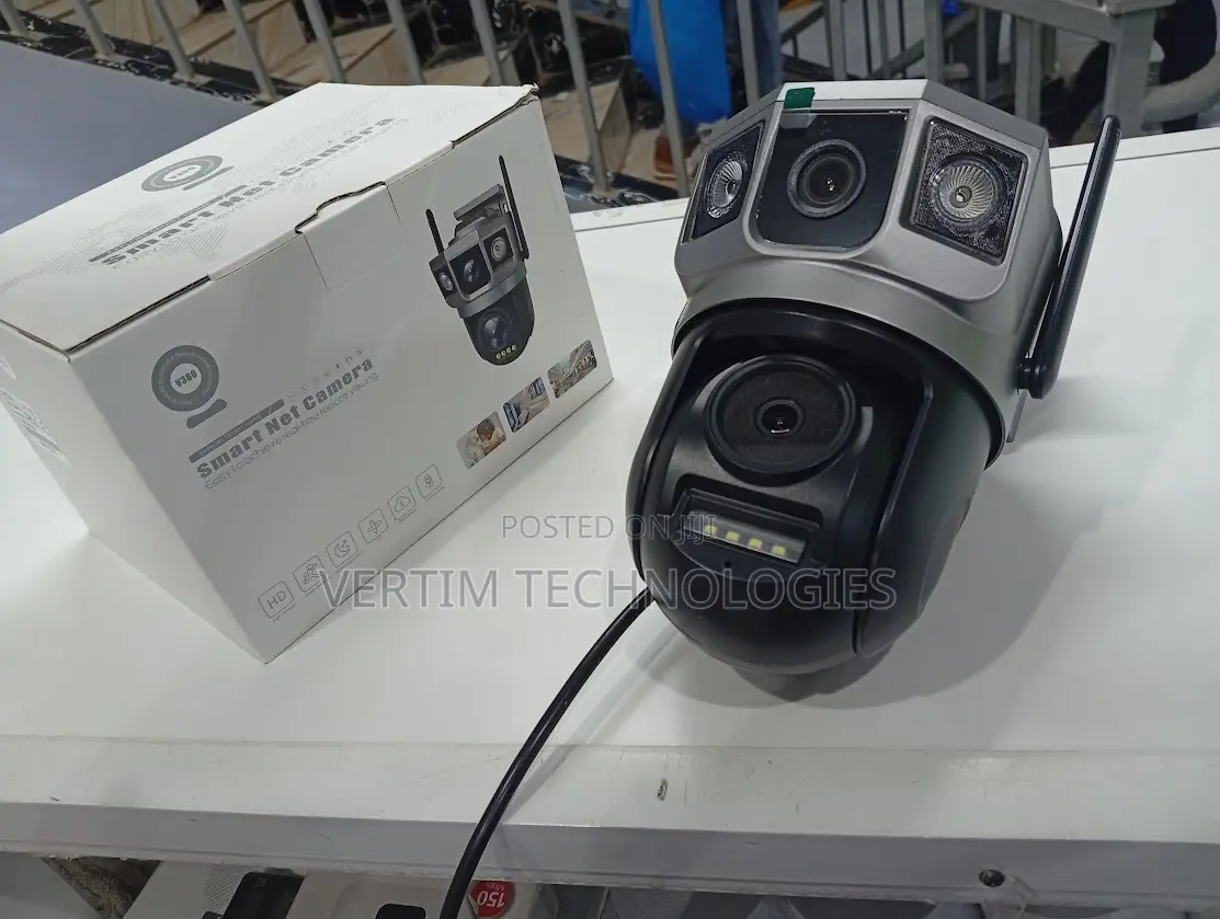 Easy to Install V380 Dual Lens Ac Powered Lan and 4g PTZ