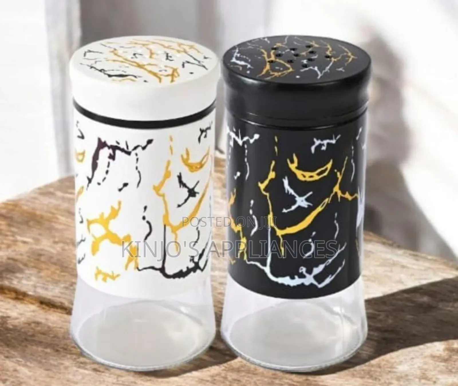 Marble Coated Salt/Pepper Shakers