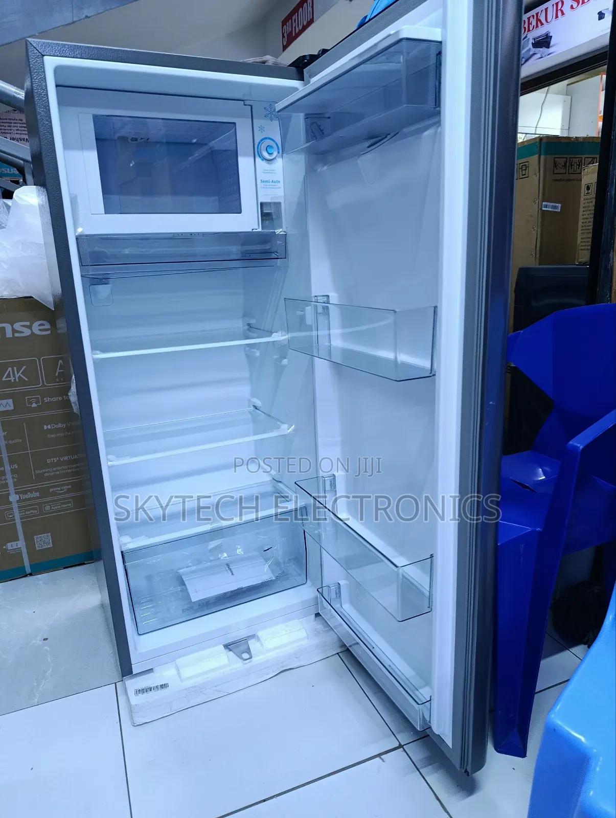 Hisense Single Door Ref176 Dr Fridge With Water Dispenser