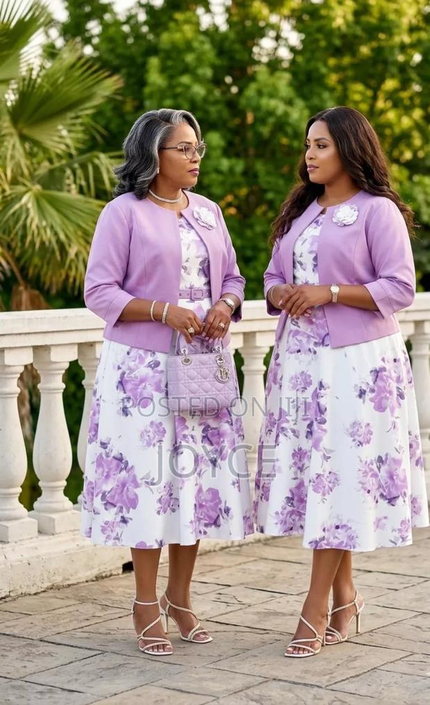 Flowered Dress With Coat - thumbnail 4