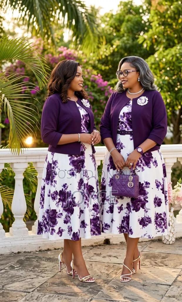 Flowered Dress With Coat - thumbnail 3