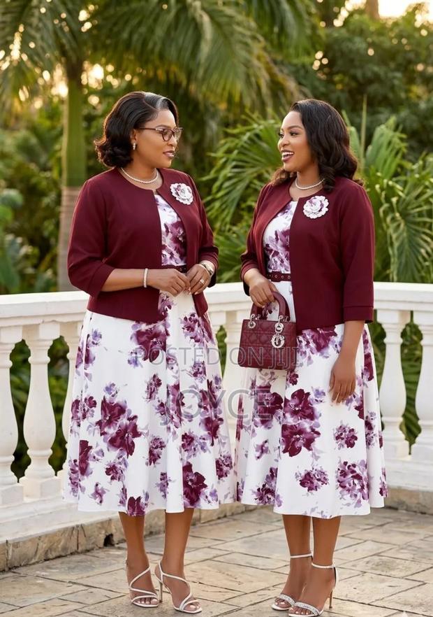 Flowered Dress With Coat - thumbnail 6