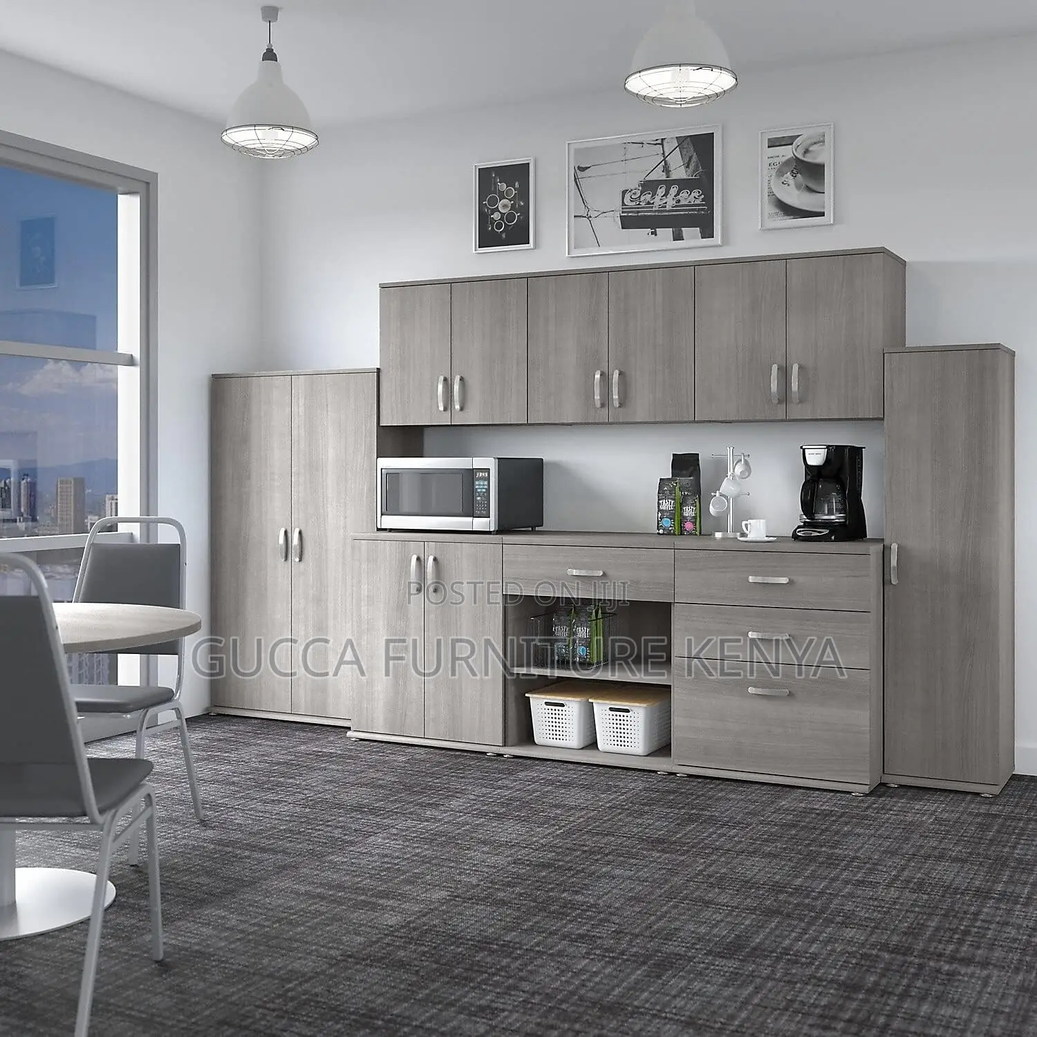 Wooden Customized Filling Credenza Cabinet