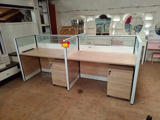 Double Workstation Office Desk - main view