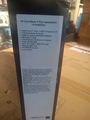 New Laptop HP OmniBook X Flip 14" 16GB Intel Core Ultra 7 SSD 1T