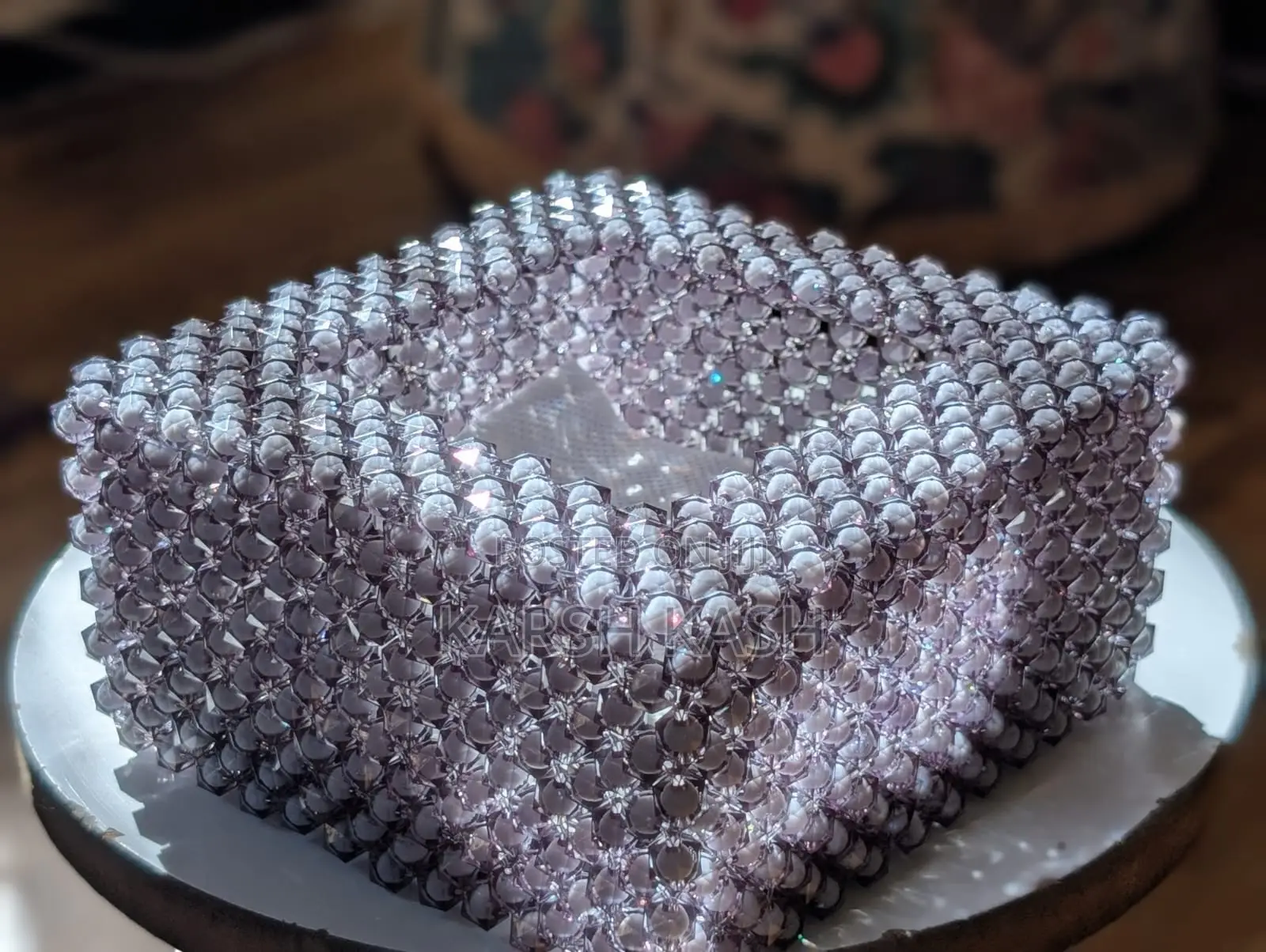 Beaded Jewelry Boxes Serviette Holder and Accessories
