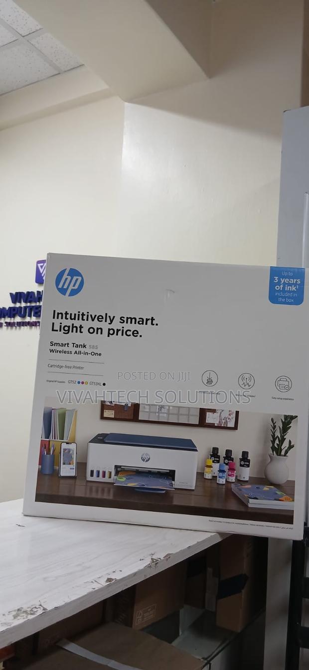 Hp Smart Tank 585 Wireless All-in-One Cartridge Free Printer