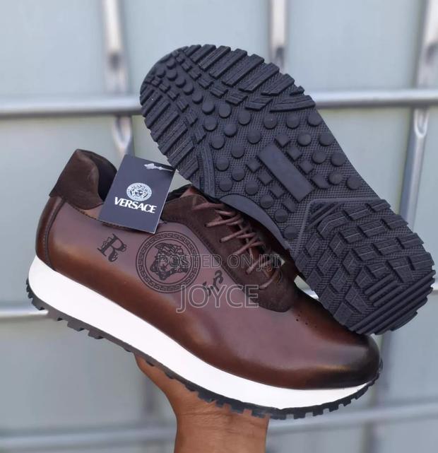 Versace Leather Sneakers - thumbnail 6