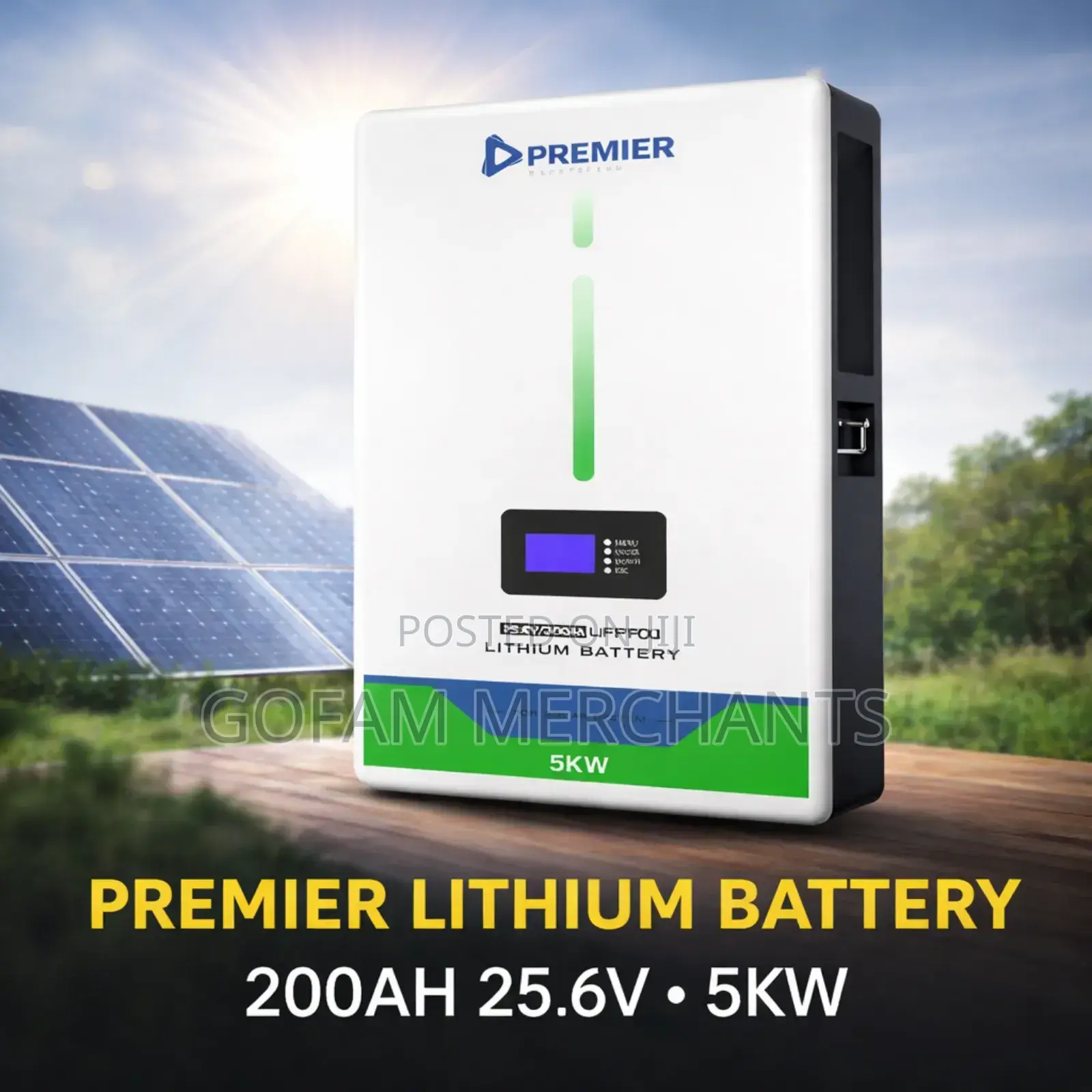 5.12kw Premier 24v 200ah Lithium Battery