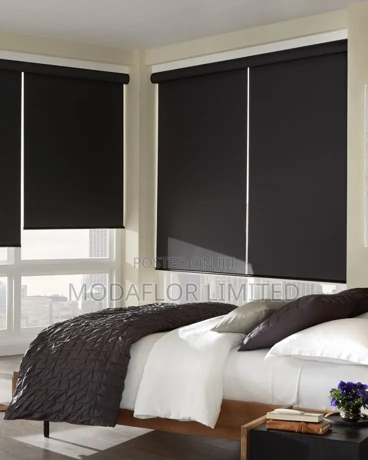 Blackout Roller Blinds for Bedroom, Home and Office Window Covering
