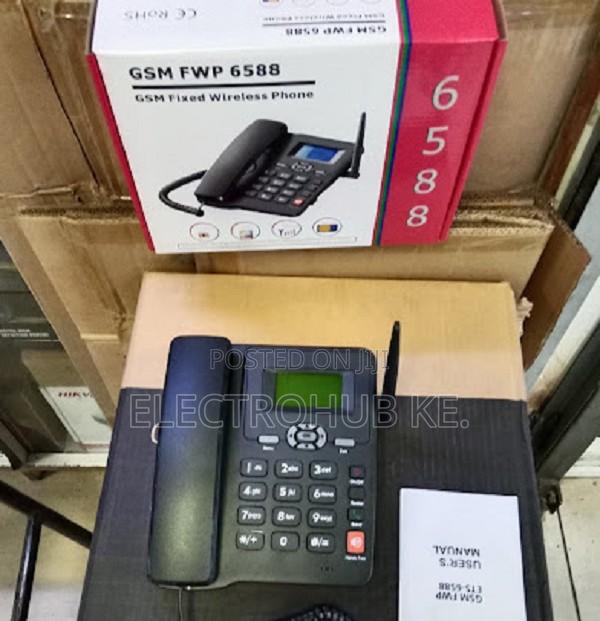 GSM Deskphone 6588+Dual Sim Card Slot
