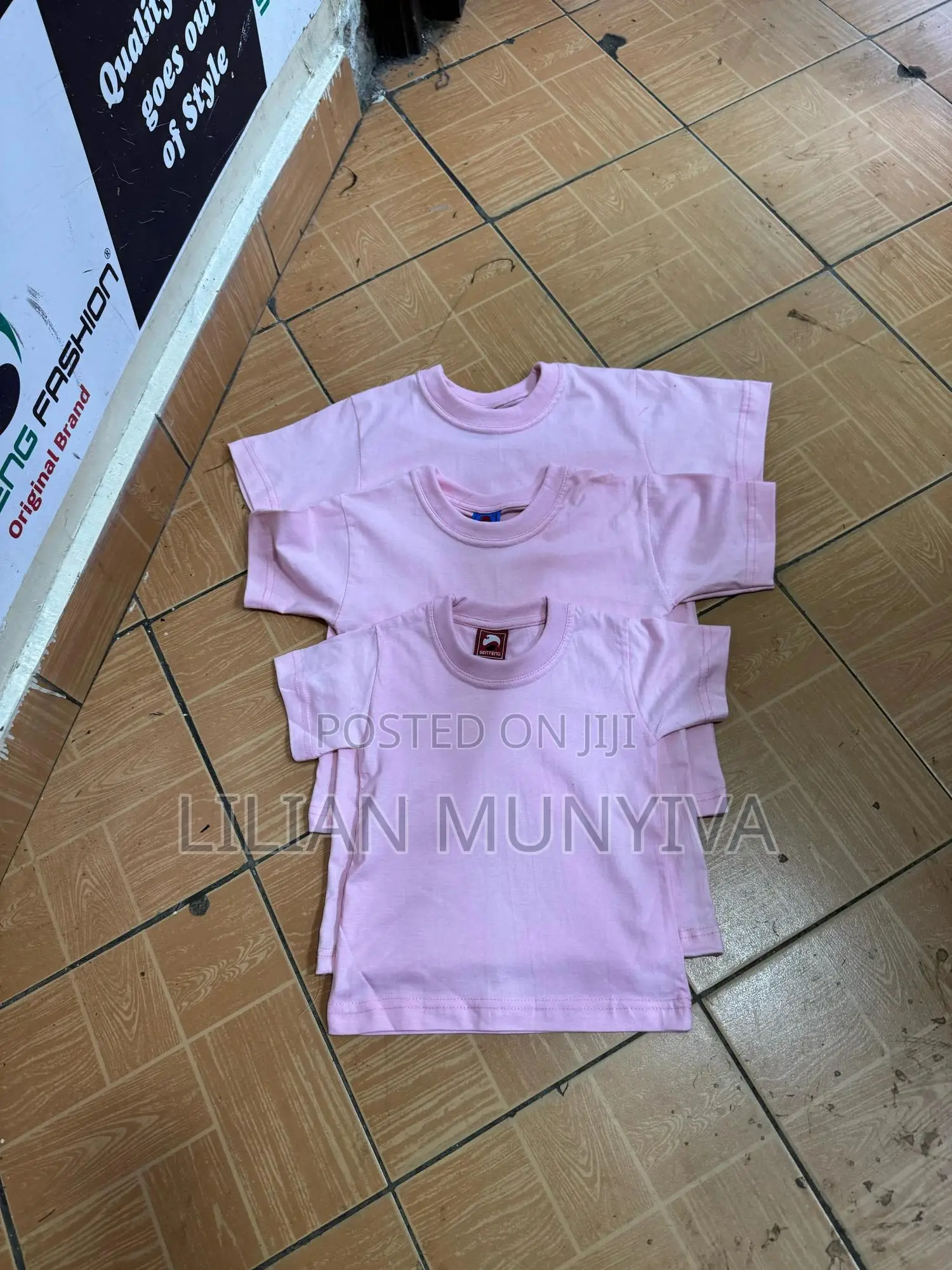 Kids Tshirt Cotton Tshirt Baby Pink