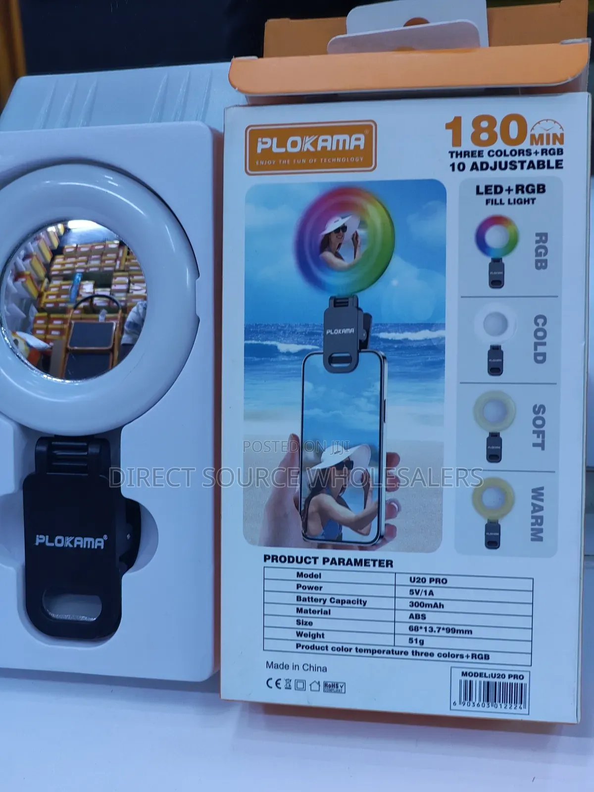 Phone Ringlight 3 Colours RGB Rechargeable Fill Light ( 180min