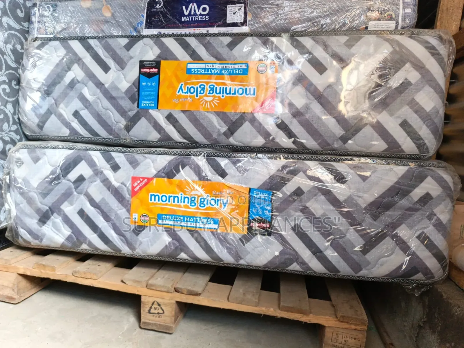 Morning Glory Deluxe 12” Medium Density Mattress 4 by 6