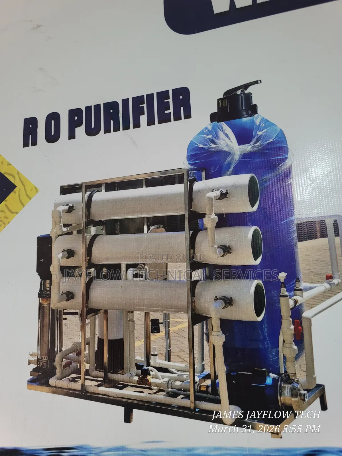Salty Water Purifier(Ro) 3000 LPH