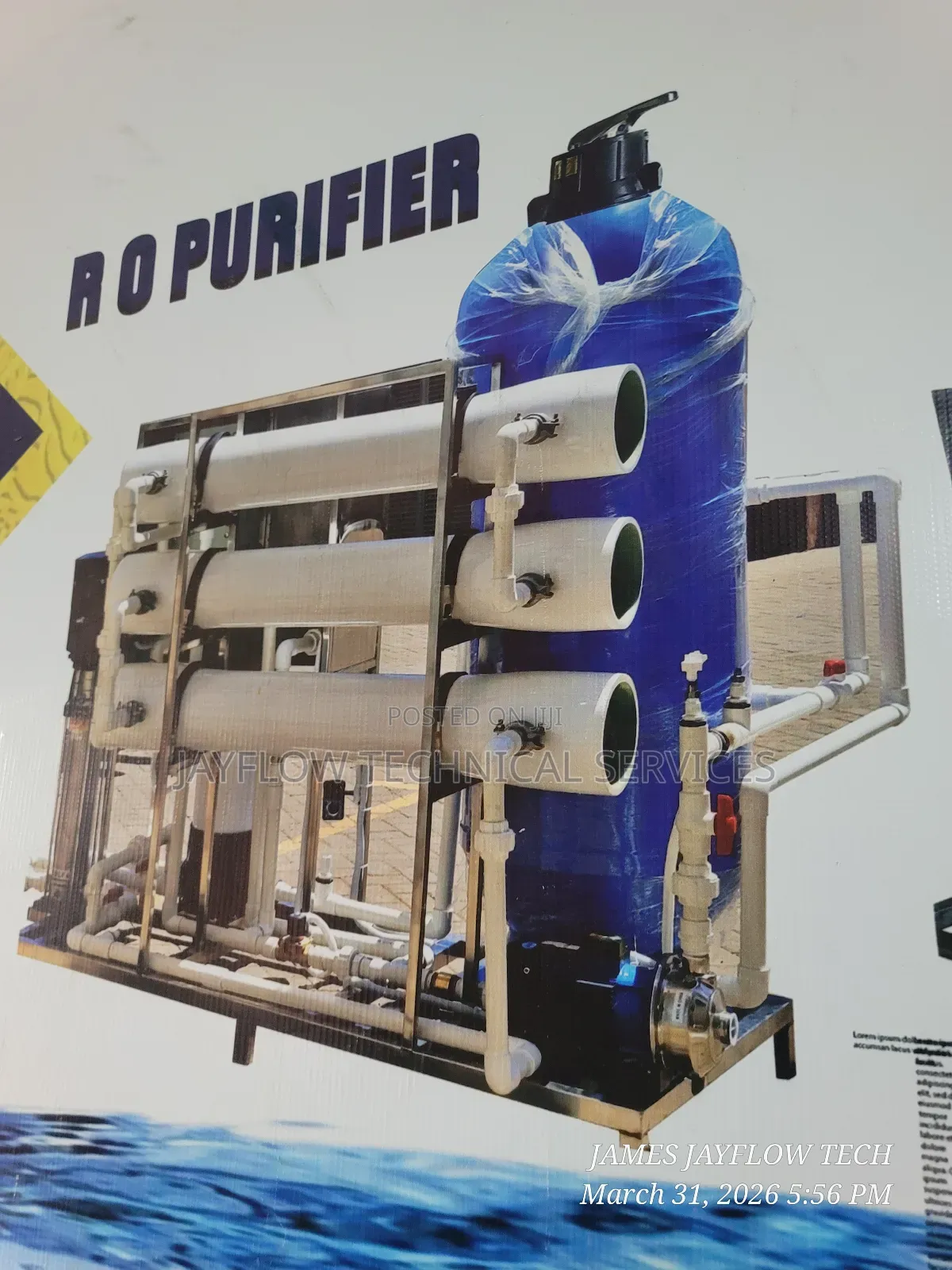 Salty Water Purifier(Ro) 3000 LPH