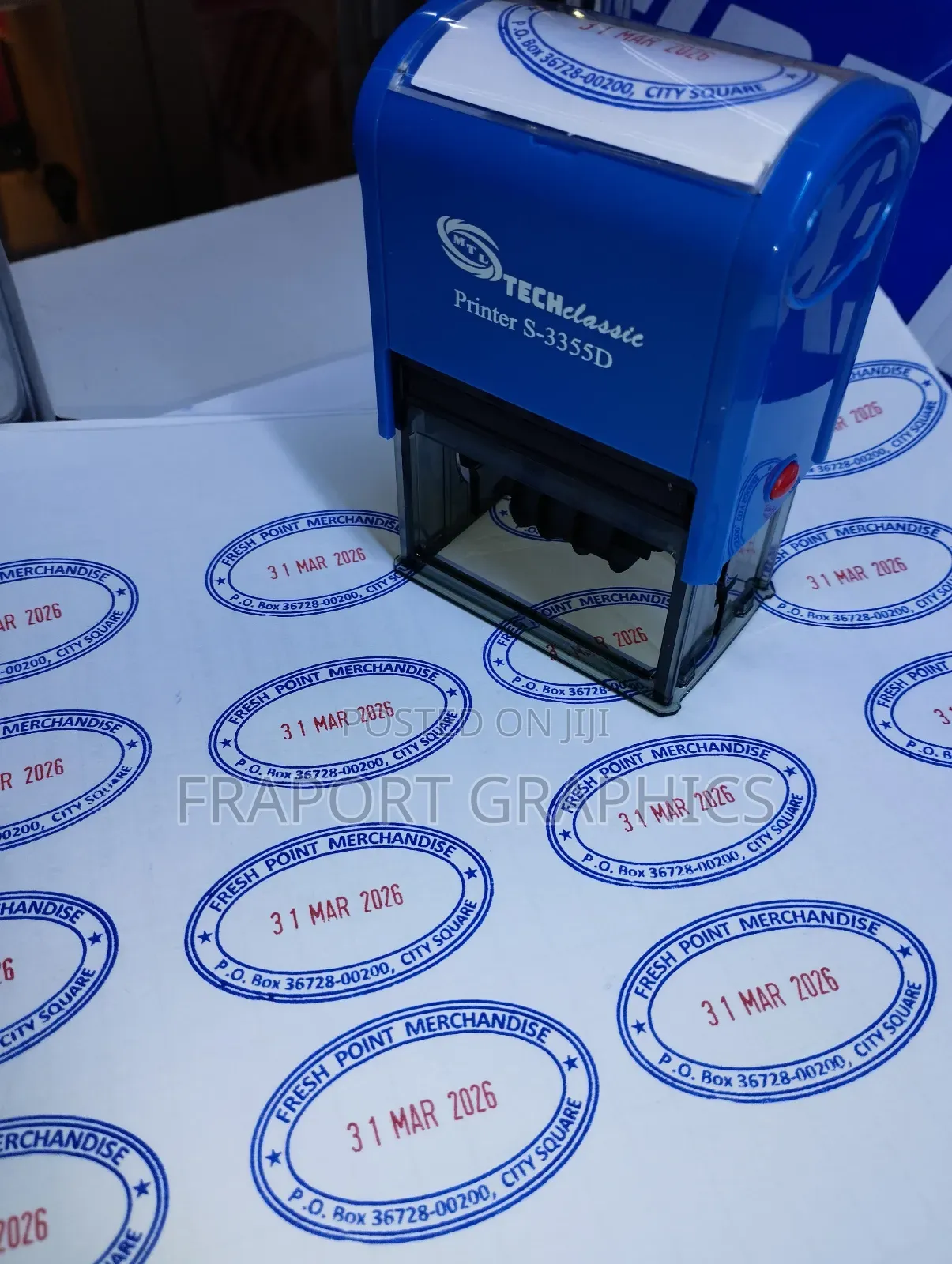 Oval Selfinking Stamp