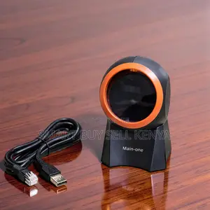 Easy Setup 1d and 2d Desktop Table Mount Laser Barcode Scanner Reader