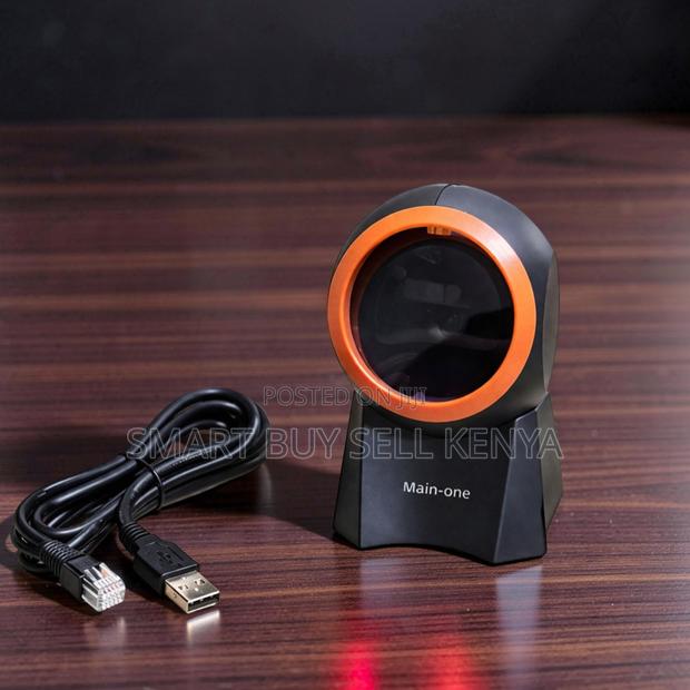 Lightweight 1d and 2d Desktop Table Mount Laser Barcode Scanner Reader