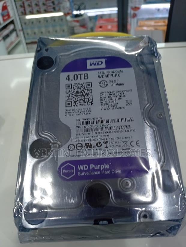 4tb Wd CCTV Recording Hard Drive Heavy Duty Storage
