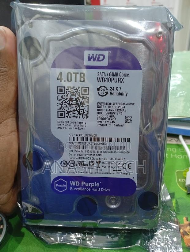 4tb Surveillance HDD Western Digital Monitoring Storage