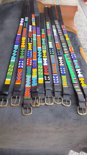 Beautiful Maasai Leather Belts Newly Made