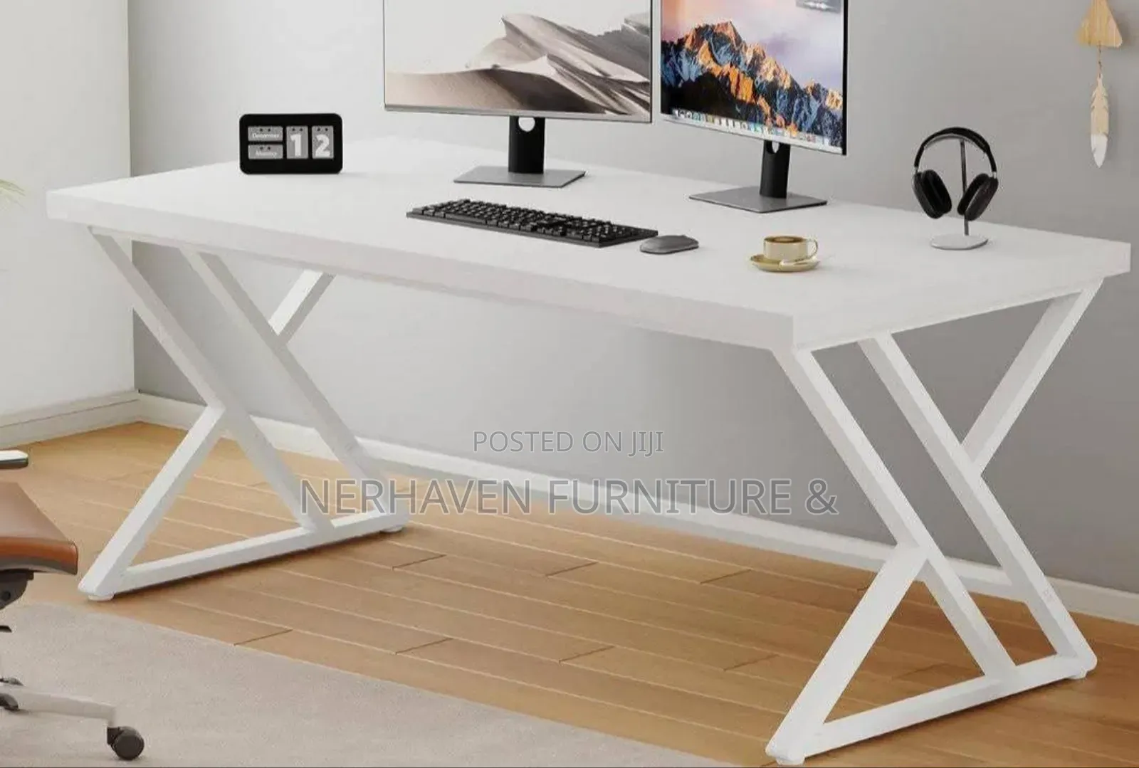 Metallic Office Study Desk – Strong Frame Office Desk