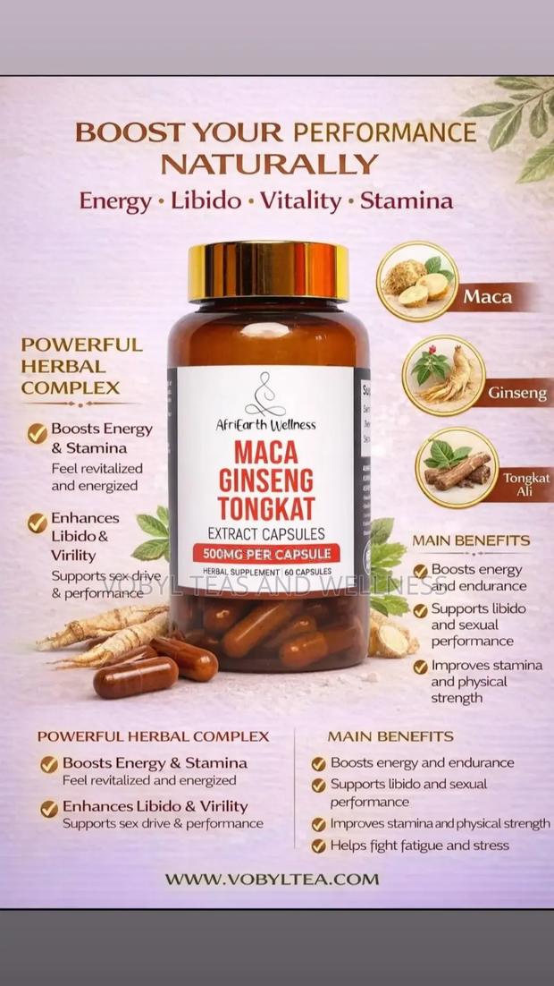 Maca, Ginseng Tongkat Capsules - main view