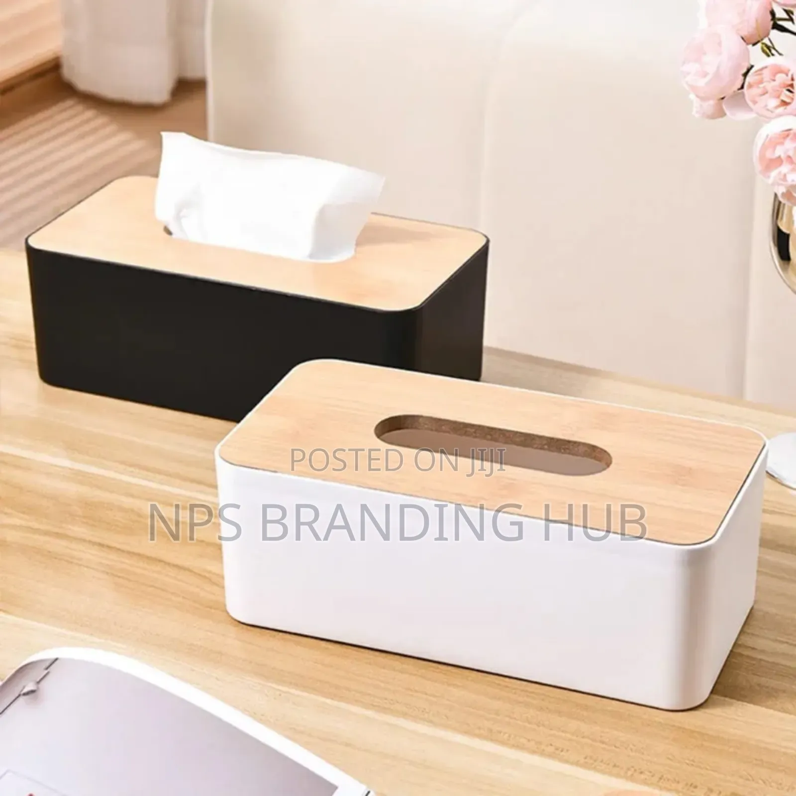 Bamboo Lid Serviette Holder. Sen