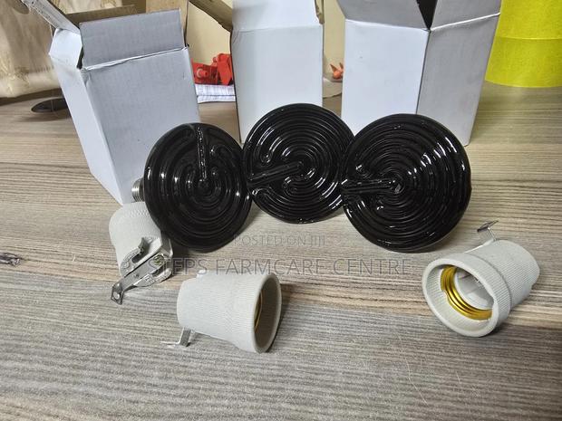 Black 250 W Ceramic Bulb Heaters