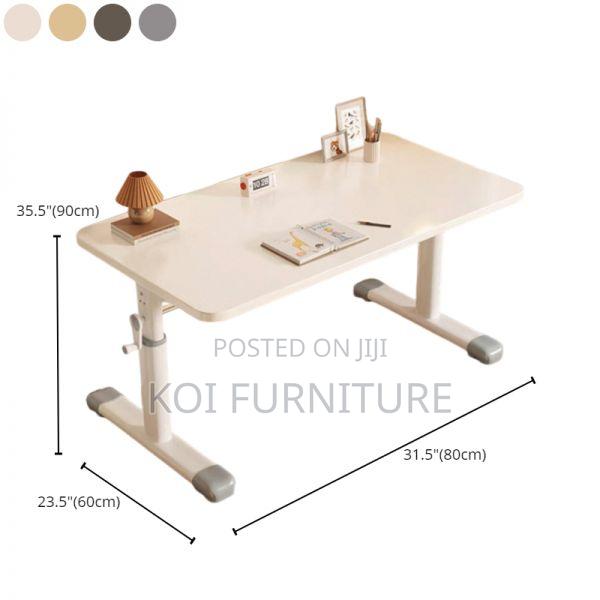 Office Desk : White Adjustable Manual Office Table 1200mm - thumbnail 7