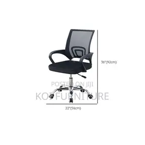 Office Chair : Medium-Back Secretarial Office Chair
